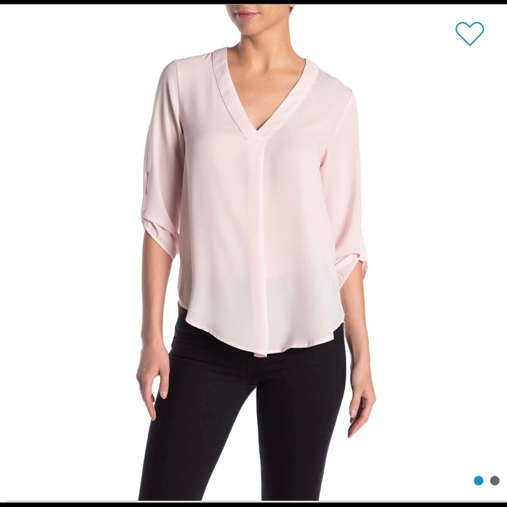 Lush Pink Henley size Small